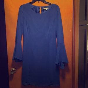Royal blue long sleeve dress